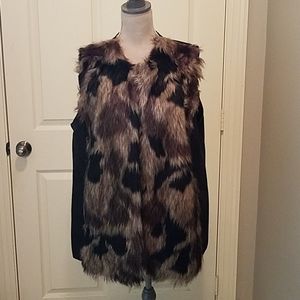 Faux fur vest